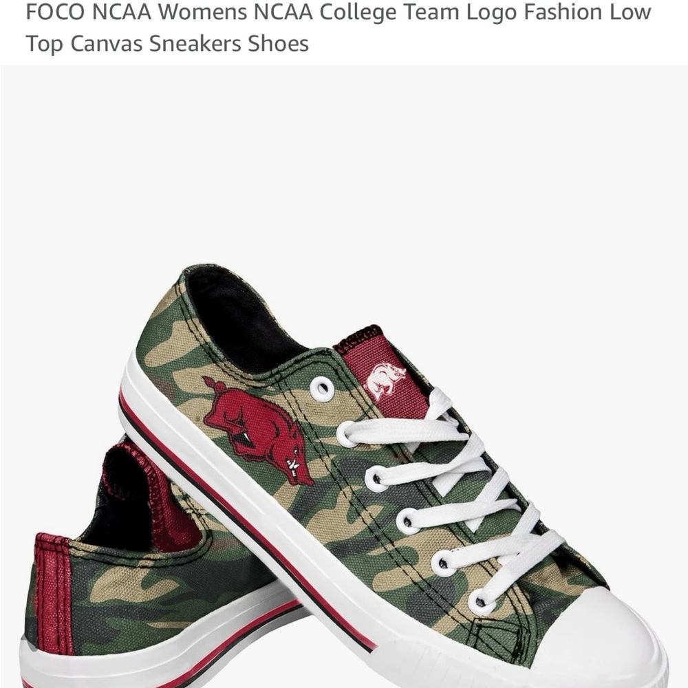 NWT- Arkansas Razorback Women’s Shoes